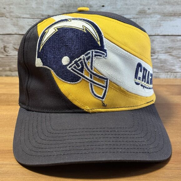 Vintage San Diego Chargers Eastport Swirl Snapback Hat NFL - Picture 1 of 12